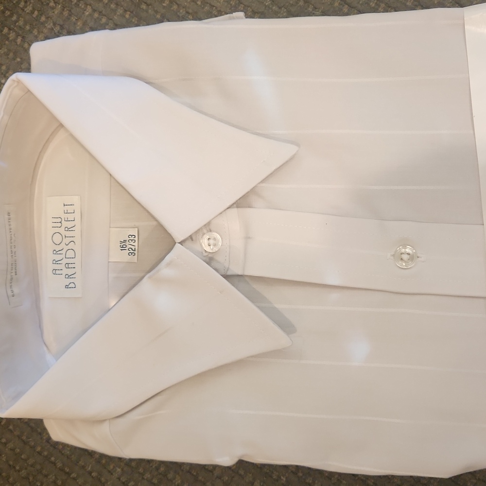 Arrow Bradstreet gray shirt mens 16 1/2 32/33 NWT